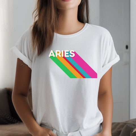 Aries rainbow shirt