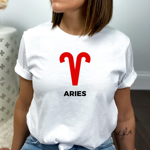 Aries large red symbol