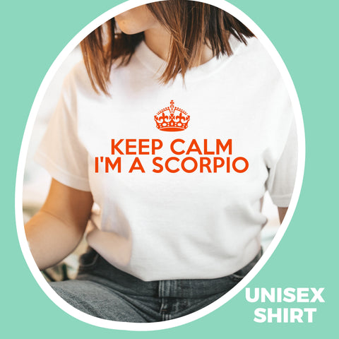 Scorpio keep calm shirt