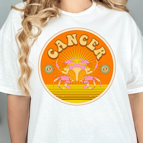 Cancer psychedelic  trippy design shirt