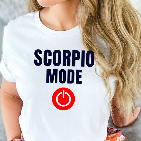 Scorpio mode on shirt