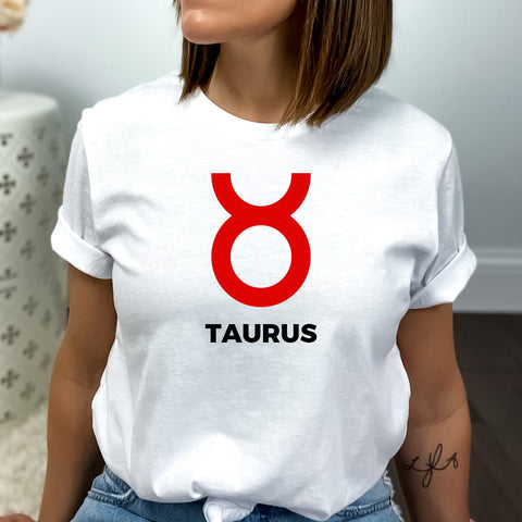 Taurus large red symbol shirt