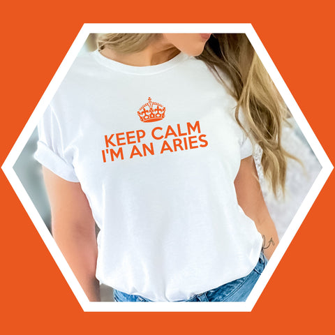 Aries keep calm shirt