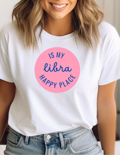 Libra is my happy place shirt