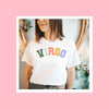 Virgo sign pastel T-Shirt Varsity Team Virgo Zodiac Astrology Shirt Trendy Preppy Zodiac Tee Aesthetic Horoscope T shirt Zodiac Gift