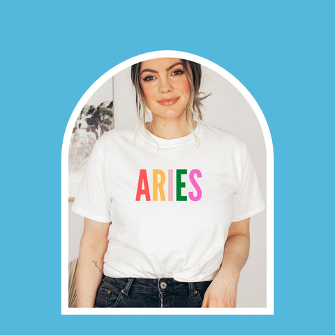 Aries multi-color text shirt