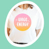 Virgo shirt Virgo Energy gradient pastel pink orange retro zodiac star sign astrology tee graphic t-shirt birthday gift for women t shirt