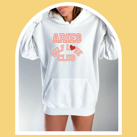 Aries self love club hoodie