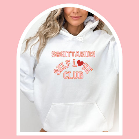 Sagittarius self love club hoodie