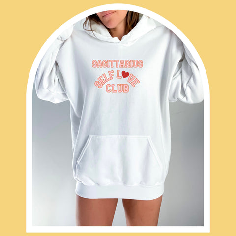 Sagittarius self love club hoodie