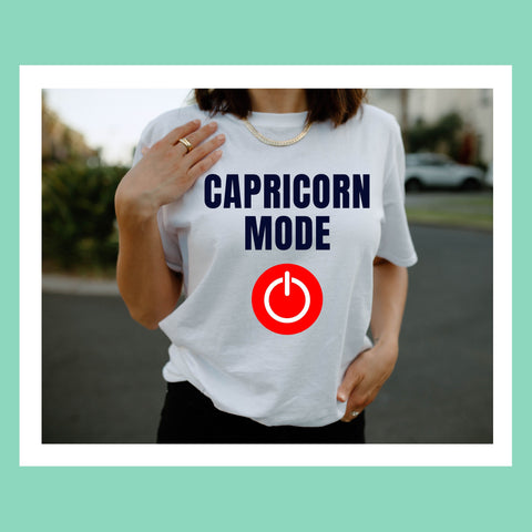 Capricorn mode on shirt