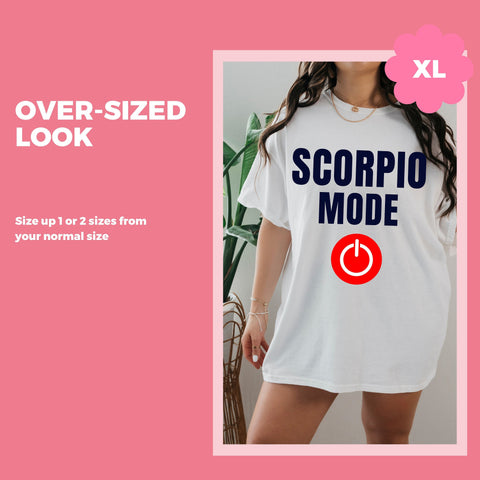 Scorpio mode on shirt