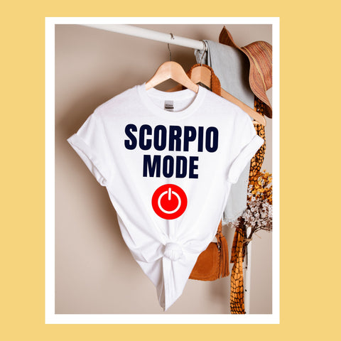 Scorpio mode on shirt