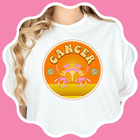 Cancer psychedelic  trippy design shirt