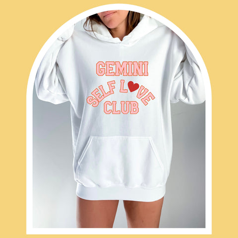 Gemini self love club hoodie