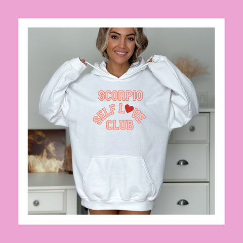 Scorpio self love club hoodie