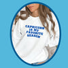 Capricorn favorite season sweatshirt zodiac star sign astrology tee retro varsity aesthetic t-shirt birthday gift for women sweatshirt