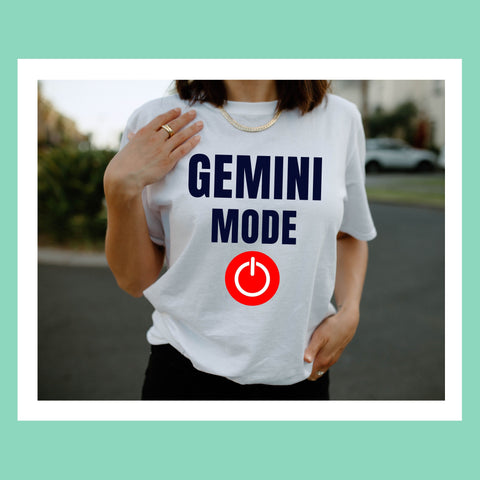 Gemini mode on shirt