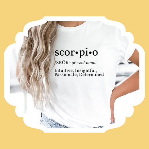 Scorpio definition shirt