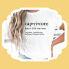Capricorn definition shirt zodiac personality traits dictionary star sign astrology tee t-shirt birthday gift for women t shirt