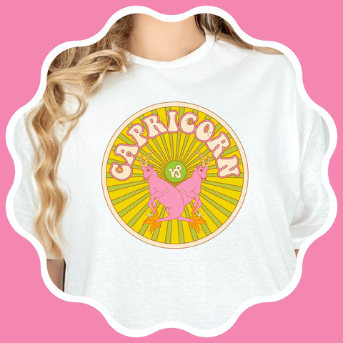 Capricorn psychedelic trippy design shirt