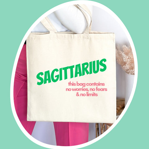 Sagittarius sarcastic tote bag