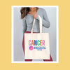 Cancer zodiac sign Cotton Canvas Tote Bag fun sarcastic humor astrology star sign personalized birthday gifts for her him friend shopping