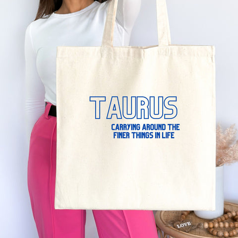 Taurus sarcastic tote bag