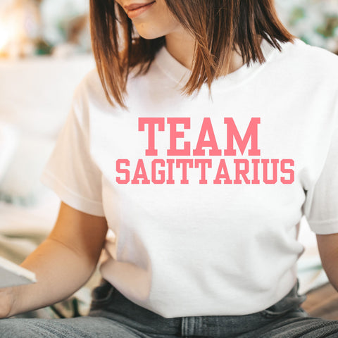 Team Sagittarius varsity shirt
