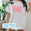 Virgo shirt retro varsity pink zodiac star sign astrology tee preppy trendy aesthetic graphic t-shirt birthday gift for women t shirt