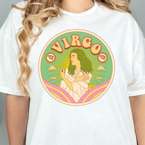 Virgo psychedelic trippy design shirt