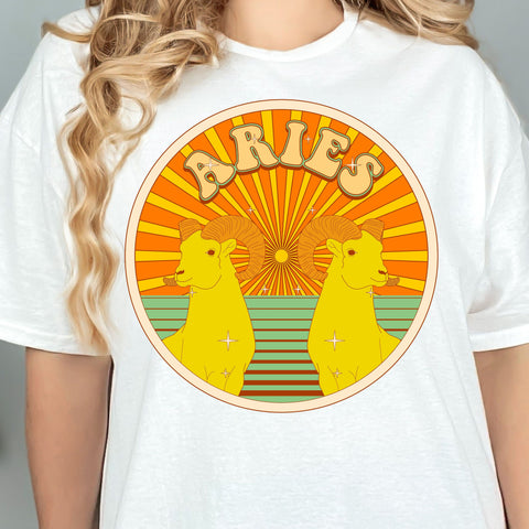 Aries psychedelic  trippy design shirt