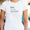 Leo definition shirt zodiac traits dictionary star sign astrology tee trendy aesthetic t-shirt birthday gift for women t shirt