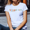 Virgo shirt Virgo-ish pastel groovy wavy font 70s zodiac star sign astrology tee graphic t-shirt birthday gift for women t shirt
