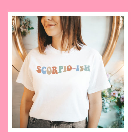 Scorpio-ish pastel groovy shirt