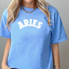 Aries shirt blue retro varsity team sport spirit zodiac star sign astrology tee t-shirt birthday gift for women t shirt