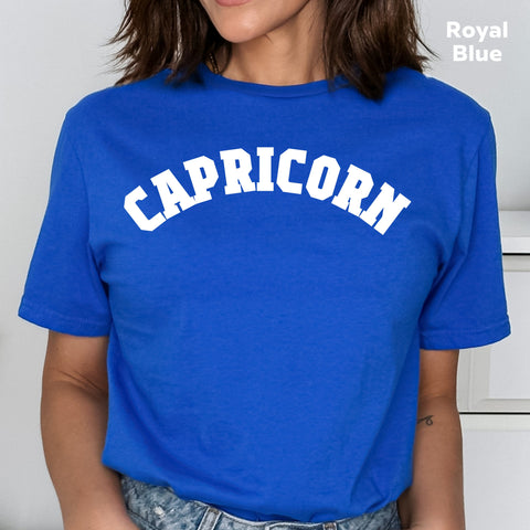Capricorn retro varsity shirt