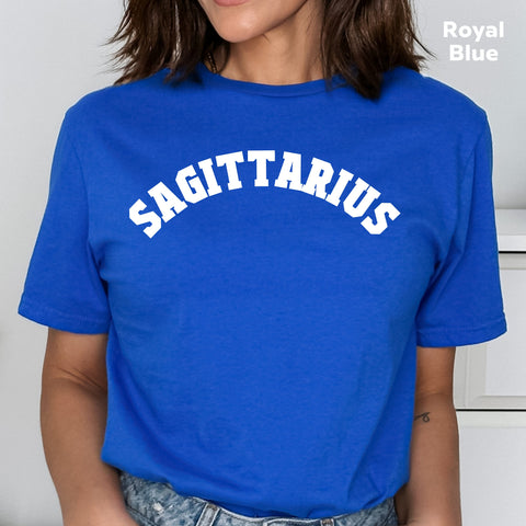 Sagittarius retro varsity shirt
