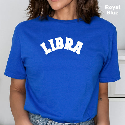 Libra retro varsity shirt