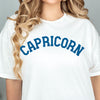 Capricorn shirt retro varsity grey zodiac star sign astrology tee preppy trendy aesthetic graphic t-shirt birthday gift for women t shirt