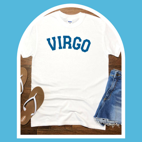 Virgo varsity text shirt