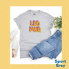 Leo shirt Leo pwr orange purple shadow zodiac star sign astrology tee t-shirt birthday gift for women t shirt