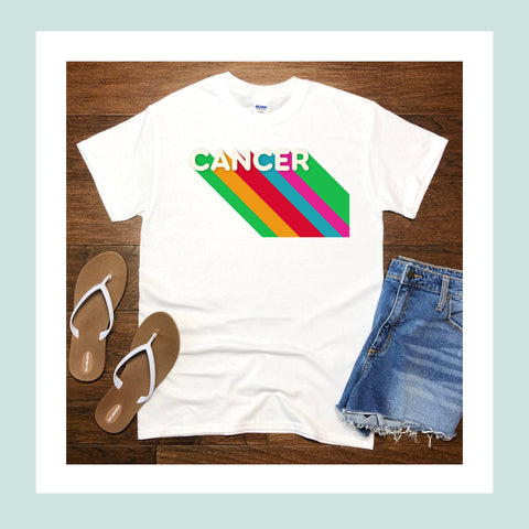 Cancer rainbow shirt