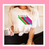Libra shirt rainbow drop shadow 70s zodiac star sign astrology tee graphic t-shirt birthday gift for women t shirt
