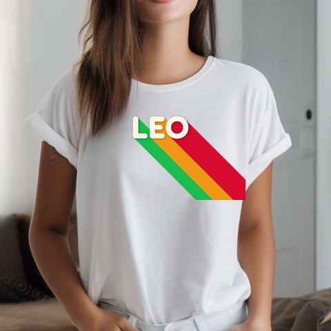 Leo rainbow shirt