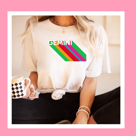 Gemini rainbow shirt