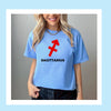 Sagittarius shirt large red Sagittarius symbol blue zodiac star sign astrology tee t-shirt birthday gift for women t shirt