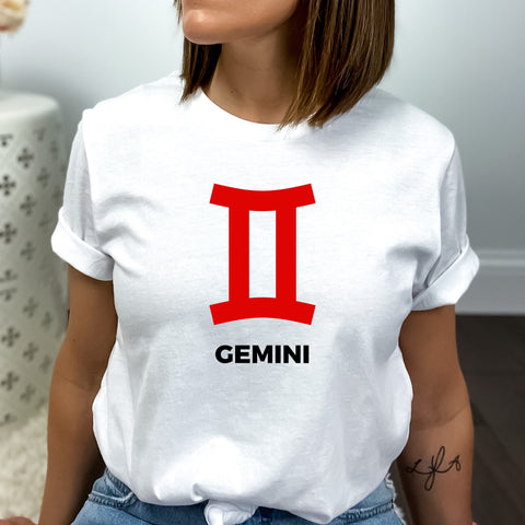 Gemini large red symbol