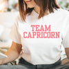 Capricorn shirt retro varsity pink zodiac star sign astrology tee preppy trendy aesthetic graphic t-shirt birthday gift for women t shirt