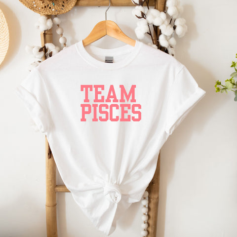 Team Pisces varsity shirt